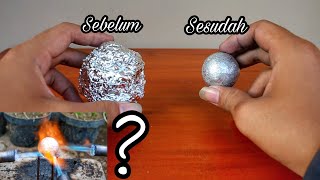 EKSPERIMEN membuat bola legend dari Aluminium Foil, apakah bisa?