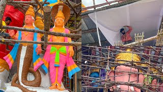 Khairatabad Ganesh Rahu Ketu Painting Completed | Khairatabad 70 Feet Ganesh Making 2024 |Hyderabad