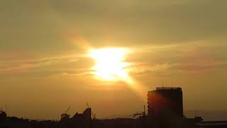 ウェザーリポート動画0624＠大阪枚方 18時37分頃（薄雲広がる夕暮れ・ためにしき）