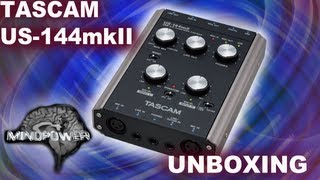 Tascam US-144 mkII USB 2.0 Audio/MIDI Interface Unboxing - MindPower009