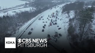 Man describes harrowing moments during 25-vehicle crash on Pennsylvania highway