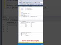 #SQL Inner Join Simple Example. #datascience #programming #coding #sqltutorial