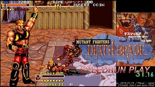 Mutant Fighter - Fighter Speedrun 1 Credit Don't use Auto-Fire (14:20:60) / 데스 브레이드-뮤턴트 파이터 스피드런