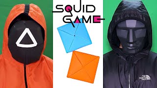 DIY DDAKJI SQUID GAME 2 || Paper craft Squid Game Mask || How to make  school hacks