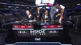 Shaq Steals Charles Barkley's Check!! | Inside The NBA