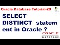 SELECT DISTINCT SQL statement in Oracle || Oracle Database Tutorial