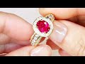 unheated mogok jedi ruby ring at 2.05 carats by kat florence kf07601