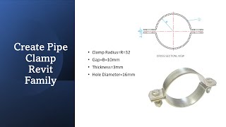 How to Create Parametric Pipe Clamp Revit Family with Bolt Nut