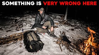 (SOMETHING IS VERY WRONG HERE!) What I Saw TERRIFIED ME while CAMPING ALONE in the HAUNTED FOREST