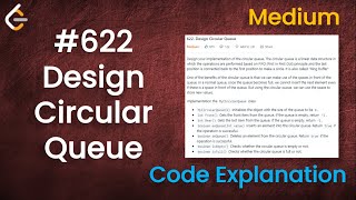 Design Circular Queue | Live Coding with Explanation | Leetcode - 622