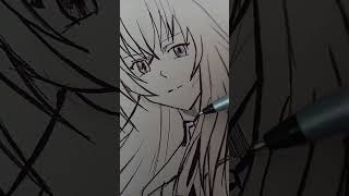 Drawing Rias Gremory #shorts #tiktok #drawing #art