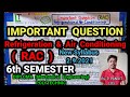 Refrigeration & Air conditioning (RAC) Important Question 2021 ||6th Semester|| Diploma(Mech. Eng.)