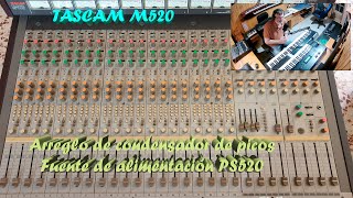 Entender la fuente de alimentación externa de una Mesa de mezclas | Mixer Tascam M520 fuente PS520