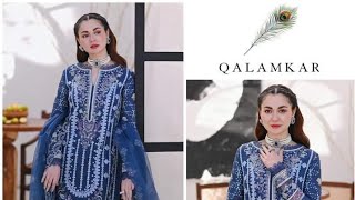 #qalamkar #luxury #lawndress  Blue Article Price Rs 7000