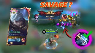 19 KILLS! 🔥JULIAN SAVAGE ?💥| MYTHIC SOLO RANK | MLBB