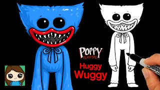 How to Draw Huggy Wuggy Easy | Poppy Playtime Game