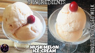 3 Ingredients Muskmelon Ice Cream | Muskmelon Natural Ice Cream | Ramzan Recipe 2020 | SMk’s Kitchen