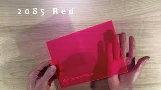 Fluorescent Acrylic Plexiglass Sheet - 2085 Transparent Red