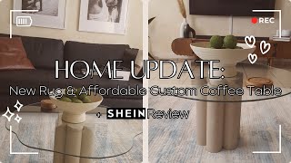 HOME UPDATE: SHOP FOR A NEW RUG WITH ME + SHEIN ITEMS  & CUSTOM COFFEE TABLE | LIVING ROOM Update