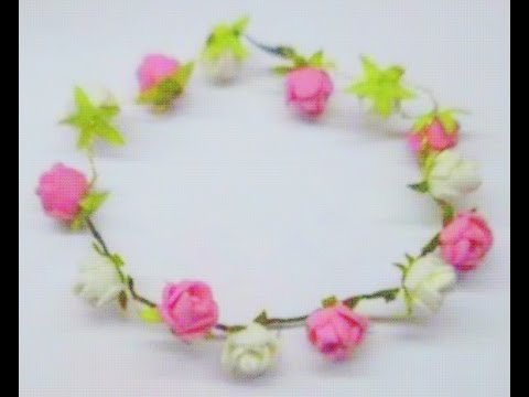 DIY How to make Rose Tiara / Headband / Hairband DIY How to make Rose Tiara / Headband / Hairband