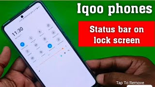 How to lock notification bar in lock screen in iqoo