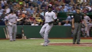 BOS@TB: Nava plates Papi with a groundout