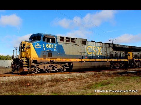 CSX CW46AC 601, Spirit Of Waycross, Leads CSX V261-30 Through Lowndes ...