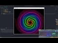 ASMR Programming - Coding a Rainbow with python - No Talking