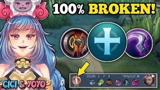 CICI BEST BUILD AND EMBLEM FOR SOLO PLAYERS!‼️ (100% broken!😱) | CICI VS. BENEDETTA -MLBB🔥