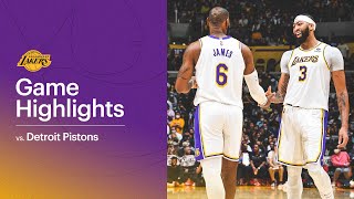 HIGHLIGHTS: Los Angeles Lakers vs Detroit Pistons
