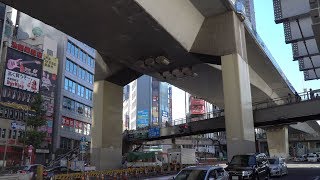 国道246号渋谷駅西口歩道橋架替工事の建設状況（2018年11月23日）