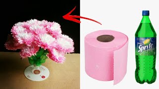 Flower Printed paper | Toilet Paper Arts and Crafts | Toilet Paper Rose | Toilet Paper Flowers
