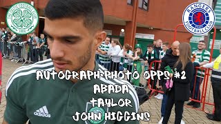 Autograph/Photo Opps 2 - Abada, Taylor, John Higgins - Celtic 4 - Rangers 0 - 03 September 2022