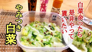 無限に食べれる凄い副菜❗やみつき白菜の作り方！