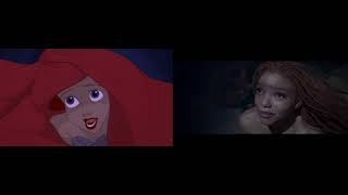 The Little Mermaid Trailer - 1989 vs 2023 Comparison SIDE BY SIDE