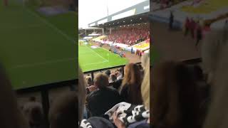 Port vale fans chanting What’s it like to see a roof against Swindon town
