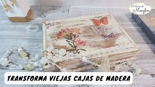 📌📌📌Renueva cajas de madera con DECOUPAGE