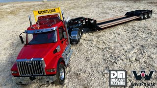 Diecast Masters 1:16 RC Western Star SFFA Tridem Axle Heavy Haul Tractor With Lowboy Trailer