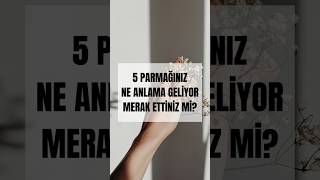 5 PARMAĞINIZ NE ANLAMA GELİYOR MERAK ETTİNİZ Mİ?