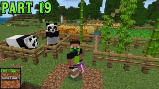 Taming panda and bamboo farm/Minecraft part 19 gameplay in tamil/on vtg!