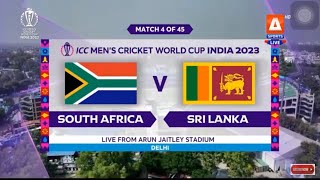South Africa 🇿🇦 vs Sri Lanka 🇱🇰 match highlights on the World Cup cricket 2023 India 🇮🇳