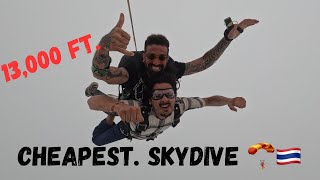 Cheapest Skydiving Over Pattaya: Breathtaking Ocean Views with Tandem Jump 2024