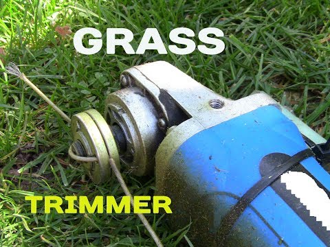 How to make a Home Grass Trimmer with a Angle Grinder DIY How to make a Home Grass Trimmer with a Angle Grinder DIY