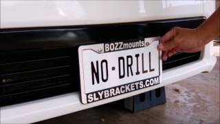 TRUE No-drill Front License Plate Bracket Mount for ACURA, BMW, INFINITI, MERCEDES AND MORE!