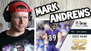 Rugby Player Reacts to MARK ANDREWS (Baltimore Ravens, TE) #32 NFL Top 100 Playe