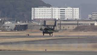 [2/13] UH-60J 訓練飛行中に油圧トラブルが見つかり三菱重工の整備工場へ　小牧基地