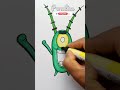Easy Drawing Plankton From SpongeBob SquarePants || Sheldon J  Plankton From SpongeBob Drawing