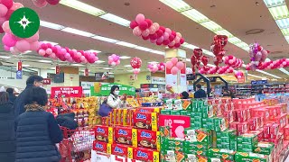 [4K] Lotte Mart (Seoul Station) on A Busy Saturday Afternoon