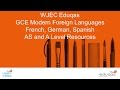 WJEC Eduqas AS and A Level Modern Foreign Languages - Introduction to AS and A Level Resources