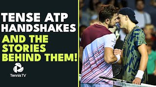 Most Tense ATP Handshakes & The Stories Behind Them! 👀